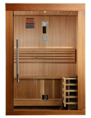 Front Centered View Of The Golden Designs Sundsvall 2-Person Indoor Sauna | GDI-7289-02