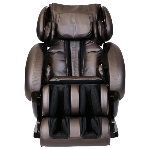 Front Centered View Of The Infinity IT-8500 Plus Massage Chair Shown In Brown Color