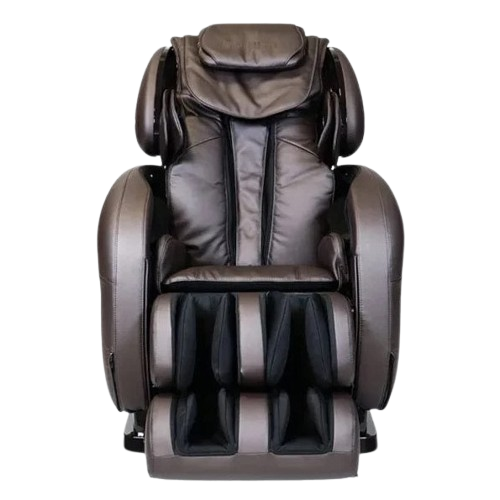 Front Centered View Of The Infinity Smart Chair X3 3D/4D Massage Chair Shown In Brown Color