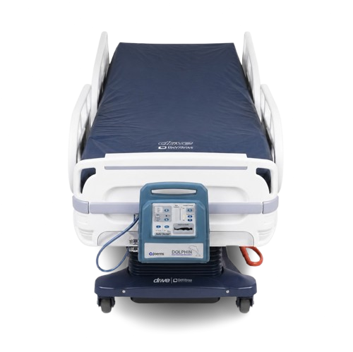 Front Centered View Of The Joerns Dolphin Fluid Immersion Simulation Low Profile Mattress System