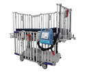 Front Centered View Of The Joerns Dolphin Fluid Immersion Simulation Pediatric Mattress System Shown Inside A Medical Crib