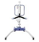 Front Centered View Of The Joerns Hoyer Advance-E Portable Electric Professional Patient Lift Shown In The Open Position