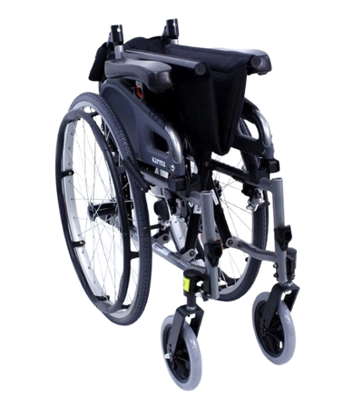 Front Centered View Of The Karman Flexx Wheelchair Shown In The Folded Position