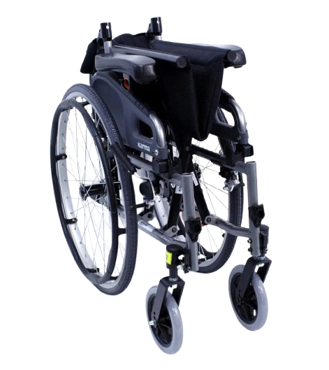 Front Centered View Of The Karman Flexx Wheelchair Shown In The Folded Position