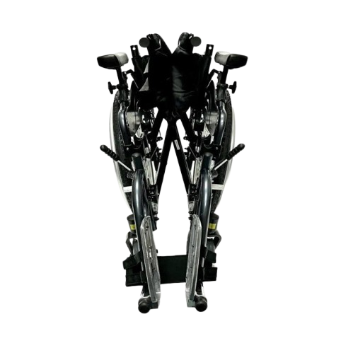 Front Centered View Of The Karman KM-8520X Bariatric Wheelchair Shown In The Folded Position