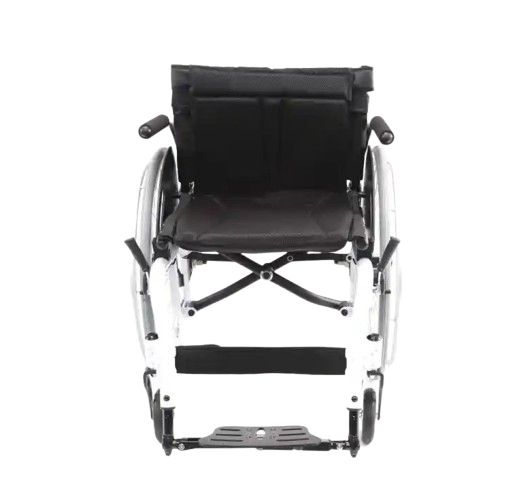 Front Centered View Of The Karman S-Ergo ATX Wheelchair Shown In The Fashion White Frame Color