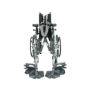 Front Centered View Of The Karman VIP-515 Tilt-In-Space Wheelchair Shown In The Folded Position