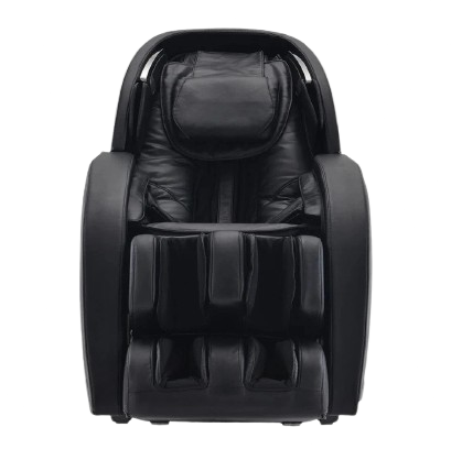 Front Centered View Of The Kyota Kansha M878 Massage Chair In Black And Gray Color