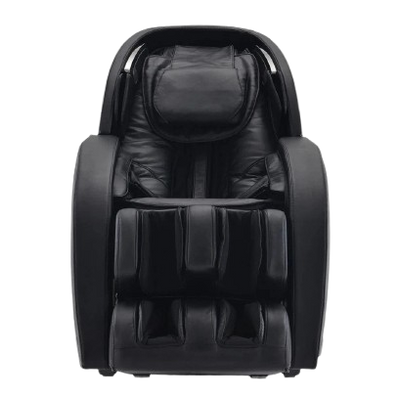 Front Centered View Of The Kyota Kansha M878 Massage Chair In Black And Gray Color