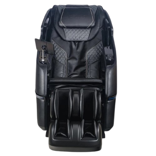 Front Centered View Of The Kyota Kizuna M688 Massage Chair Shown In Black Color