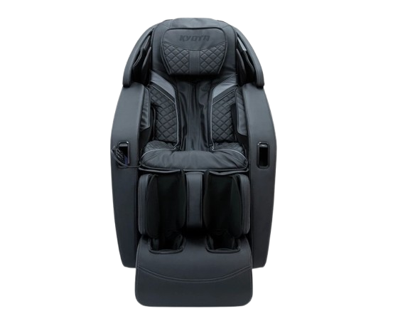 Front Centered View Of The Kyota Yugana M780 4D Massage Chair In Black Color