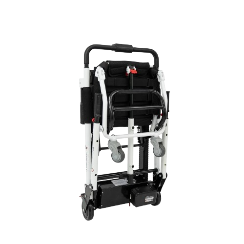 Front Centered View Of The LITE Mobile Stairlift Shown In The Folded Position