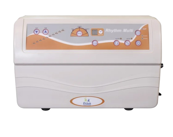 Front Centered View Of The Master Control Unit For The Prius Rhythm Multi Mattress System