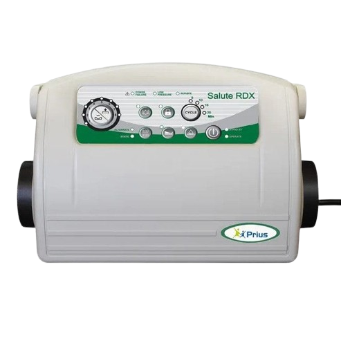 Front Centered View Of The Master Control Unit For The Prius Salute RDX Air Mattress System