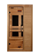 Front Centered View Of The Maxxus 1-Person S-Line Ultra Low EMF FAR Infrared Indoor Sauna | MX-S106-01-ULEMF