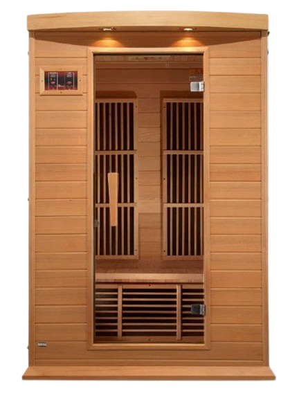 Front Centered View Of The Maxxus 2-Person Low EMF FAR Infrared Indoor Sauna | MX-K206-01