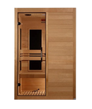Front Centered View Of The Maxxus 2-Person S-Line Ultra Low EMF FAR Infrared Indoor Sauna | MX-S206-01-ULEMF