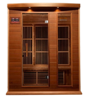Front Centered View Of The Maxxus 3-Person Low EMF FAR Infrared Indoor Sauna | MX-K306-01-CED