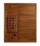 Front Centered View Of The Maxxus 3-Person S-Line Full Spectrum Infrared Indoor Sauna | MX-S306-01-FS-PC