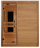 Front Centered View Of The Maxxus 3-Person S-Line Low EMF FAR Infrared Indoor Sauna | MX-S306-01
