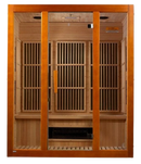 Front Centered View Of The Maxxus Alpine 3-Person Low EMF FAR Infrared Indoor Sauna | MX‐J306‐02S