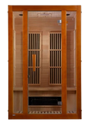 Front Centered View Of The Maxxus Aspen 2-Person Low EMF FAR Infrared Indoor Sauna | MX‐J206‐02S
