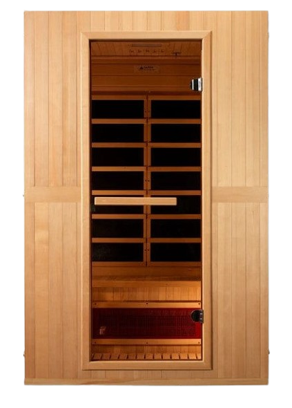 Front Centered View Of The Maxxus Serenity 2-Person Low EMF FAR Infrared Indoor Sauna | MX‐LS2‐01