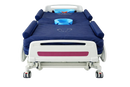Front Centered View Of The ObboMed OB-3600 UltraAir Alternating Pressure Mattress with Low Air Loss Therapy Shown In The Flat Position