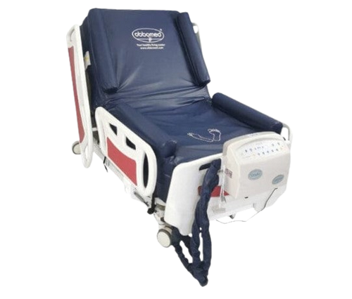 Front Centered View Of The ObboMed OB-3682 UltraAir Low Air Loss Comfort Mattress Shown In The Fowler Position