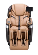 Front Centered View Of The Ogawa Master Drive AI 2.0 Massage Chair | OG-8801 Shown In The Upright Chair Position In The Dark Brown And Sand Color