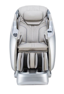 Front Centered View Of The Ogawa Master Drive DUO Massage Chair | OG-8900 Shown In The Upright Chair Position In The Platinum And Platinum Color