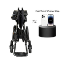 Front Centered View Of The Paiseec Q5 Carbon Fiber Electric Wheelchair With Two Smartphones For Scale