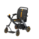 Front Centered View Of The Paiseec W1 Lightweight 2‑in‑1 Electric Wheelchair Shown In Orange Color