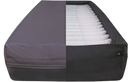 Front Centered View Of The Prius Duet Mattress System Shown In A Split View With One Side Covered And The Other Side Opened