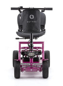 Front Centered View Of The Reyhee EXO Electric Mobility Scooter Shown With The Purple Color Frame