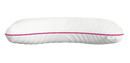 Front Centered View Of The Rize Home Contour Dual Cool Pillow With Pink Trim 
