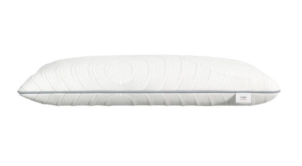 Front Centered View Of The Rize Home Low Dual Cool Pillow With Gray Trim