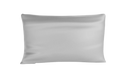 Front Centered View Of The Rize Home Silk Pillowcase Shown In Gray Color
