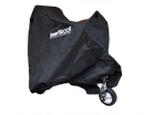 Front Centered View Of The SmartScoot Lightweight Travel Mobility Scooter Shown With The Optional Cover Over The Scooter