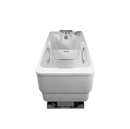 Front Centered View Of The TR Equipment Bathtub Comfortline Bath System Shown In The White Cover Color