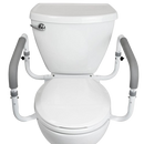 Front Centered View Of The Vive Health Compact Toilet Rail