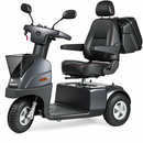 Vista frontal izquierda del scooter AFIKIM Afiscooter C3 en color gris oscuro