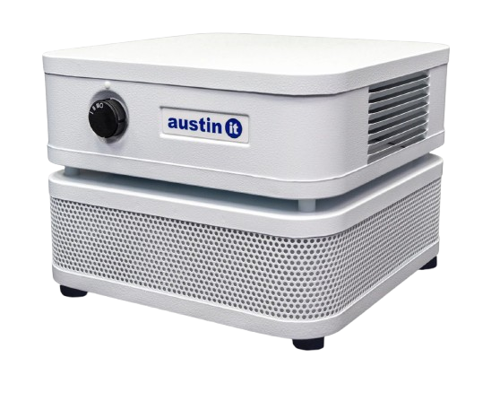 Front Left Side View Of The Austin Air Systems "it" Personal Compact Air Purifier