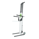 Front Left Side View Of The Bounce Back Fall Recovery Sit To Stand Patient Lift Shown In The Raised Position
