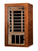 Front Left Side View Of The Dynamic Avila Elite 2-Person Ultra Low EMF FAR Infrared Indoor Sauna | DYN-6103-01 Elite