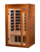 Front Left Side View Of The Dynamic Barcelona 2-Person Low EMF Far Infrared Indoor Sauna | DYN-6106-01