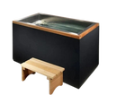 Front Left Side View Of The Dynamic Cuboid Cold Plunge Tub 