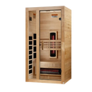 Front Left Side View Of The Dynamic Gracia 2-Person Full Spectrum Near Zero EMF FAR Infrared Indoor Sauna | DYN-6119-03 FS