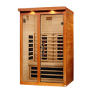 Front Left Side View Of The Dynamic Llumeneres 2 Person Full Spectrum Nero Zero EMF FAR Infrared Sauna | DYN-6215-03 FS