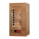 Front Left Side View Of The Dynamic Martin 2 Person Full Spectrum Near Zero EMF FAR Infrared Indoor Sauna | DYN-6006-03 FS